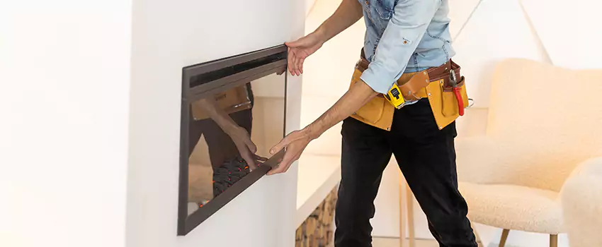 Metal Fireplace Installation in Azusa, California