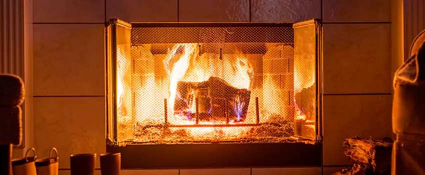 Mendota Hearth Landscape Fireplace Installation in Azusa, California