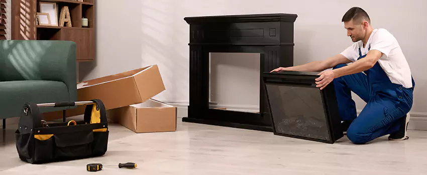 Old Rusted Metal Fireplace Repair And Replacement in Azusa, CA