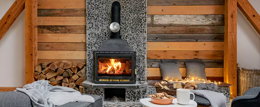 Thelin Hearth Products Direct Vent Gas Stove Fireplace Inspection in Azusa, California
